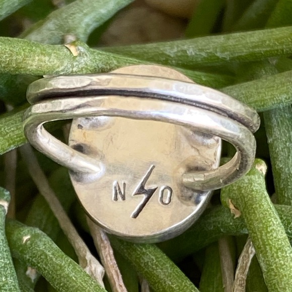 Pink Fire Opal Sterling Ring - Picture 2 of 3